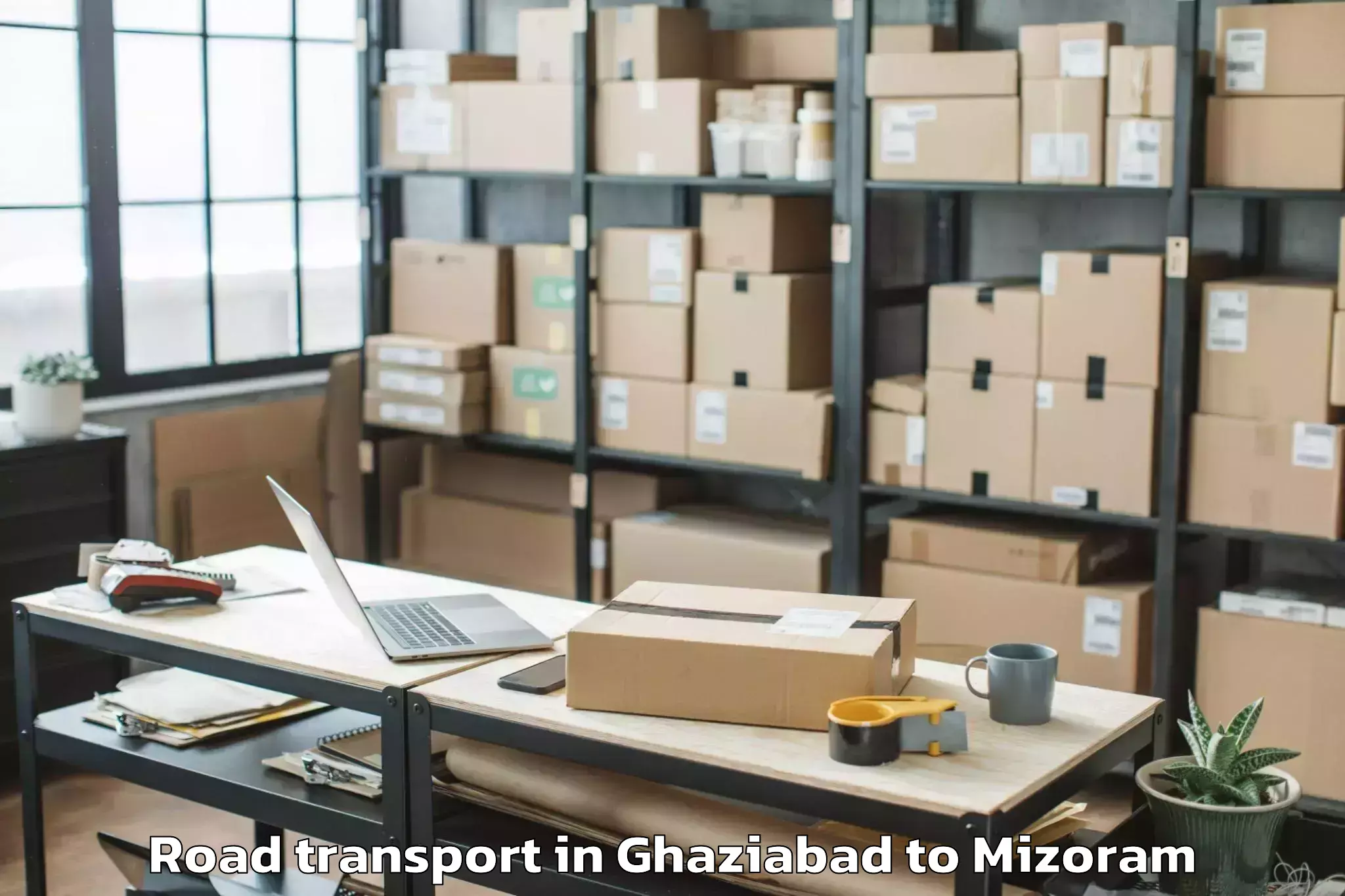 Book Your Ghaziabad to Tlangnuam Part Road Transport Today